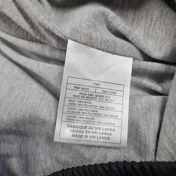 Vintage Nike Track Pants Mens Sz L Windbreaker Lined Black Lightweight Gray Tag - Picture 10 of 15